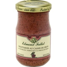 Mostaza grosella negra de Dijon frasco 205 g - Edmond Fallot