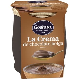 Crema de chocolate belga sin gluten tarro 110 g - Goshua