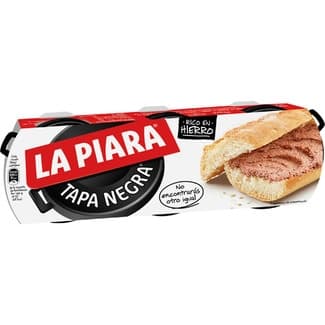 Tapa Negra paté de hígado de cerdo pack 3 lata 75 g - La Piara
