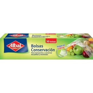 Bolsas de conservación con solapa de cierre caja 30 unidades - Albal