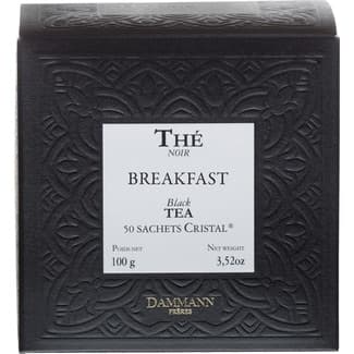 Té negro Berakfast mezcla de Ceilan e India 50 sobres estuche 100 g - Dammann
