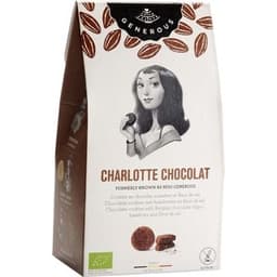 Charlotte Chocolat galletas de chocolate con toque de avellanas sin gluten y ecológicas envase 100 g - Generous
