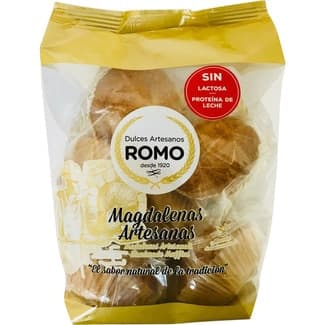 Magdalenas artesanas sin lactosa envase 400 g - Romo