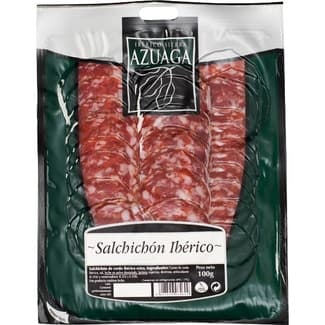Salchichón ibérico extra en lonchas sin gluten envase 100 g - Sierra De Azuaga