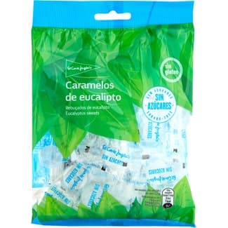 Caramelos duros de eucalipto sin azúcar y sin gluten bolsa 125 g - El Corte Ingles