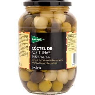 Cóctel de aceitunas sabor anchoa barril 490 g neto escurrido - El Corte Ingles