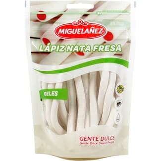 Lápiz de regaliz de nata y fresa envase 165 g - Miguelañez