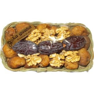 Cesta nº39 Carpo higos secos, dátiles medjoul y nuez en grano 300 g - La Guaña
