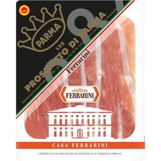 Jamón curado italiano en lonchas DOP Parma envase 90 g - Ferrarini