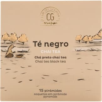 Té negro chai tea 15 pirámides estuche 33,75 g - Club Del Gourmet