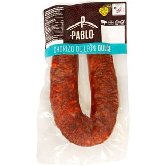Chorizo de León dulce sin gluten pieza 450 g - Cecinas Pablo