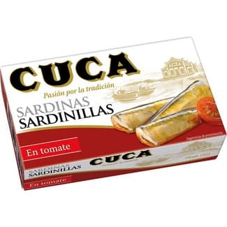 Sardinillas en tomate lata 63 g neto escurrido - Cuca