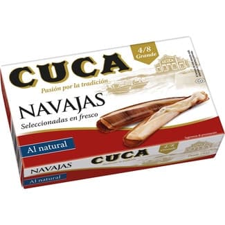 Navajas al natural 4-8 piezas lata 65 g - Cuca