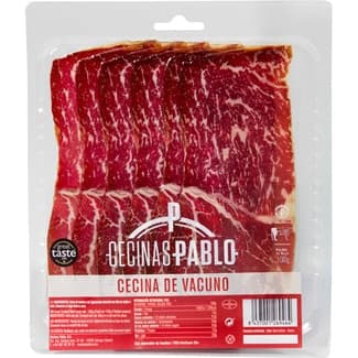 Cecina de vacuno en lonchas sin gluten envase 100 g - Cecinas Pablo