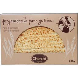 Pergamena di pane Guttiau pan de sémola dura típico de Cerdeña paquete 200 g - Cherchi