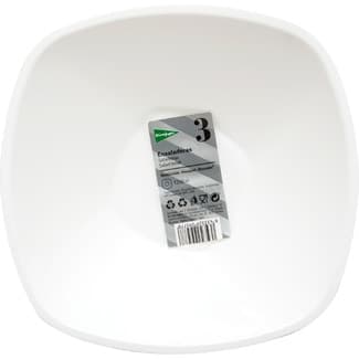 Ensaladera blanca reutilizable 1250 cc paquete 3 unidades - El Corte Ingles