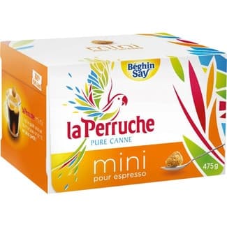 Terrones mini 100% caña de azúcar moreno estuche 450 g - La Perruche