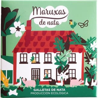 Galletas de nata ecológicas y artesanales estuche 200 g - Maruxas