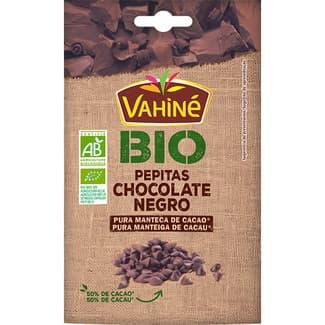 Bio pepitas de chocolate negro 50% cacao ecológicas bolsa 100 g - Vahine