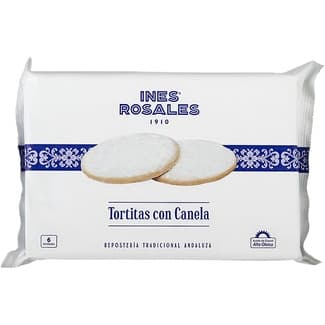 Tortita con canela 6 unidades paquete 180 g con aceite de girasol - Ines Rosales