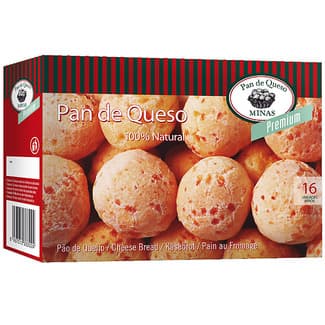 Pan de queso sin gluten16 unidades aprox. estuche 400 g - Minas