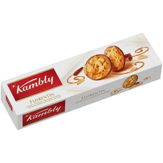 Florentin galletas con chocolate y almendras caramelizadas estuche 100 g - Kambly