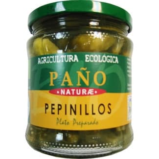 Pepinillos ecológicos tarro 330 g neto escurrido - Paño Naturae