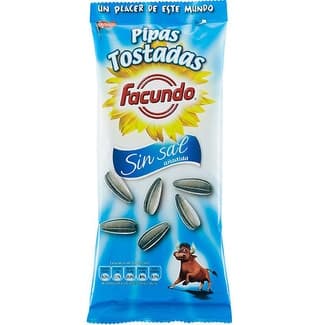Pipas tostadas sin sal añadida Sin Gluten bolsa 100 g - Facundo