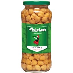 Garbanzos cocidos al natural frasco 400 g neto escurrido - La Asturiana