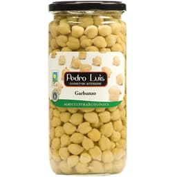 Garbanzos cocidos al natural ecológicos frasco 660 g neto escurrido - Pedro Luis