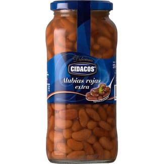 Alubia roja cocida frasco 400 g - Cidacos