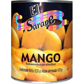 Mango en rebanadas en almíbar lata 470 g neto escurrido - El Sarape
