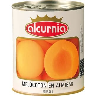 Melocotón en almíbar lata 480 g neto escurrido - Alcurnia
