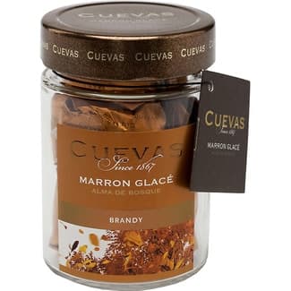 Marrón glacé al brandy frasco 160 g - Cuevas