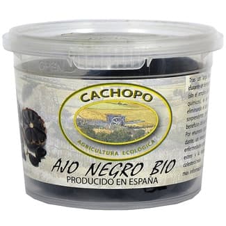 Dientes de ajo negro ecológico envase 60 g - Cachopo