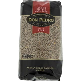 Lenteja pardina paquete 1 kg - Don Pedro