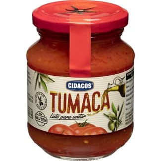 Tumaca listo para untar sin gluten frasco 300 g - Cidacos