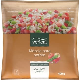 Mezcla de verduras para sofrito bolsa 400 g - Verleal