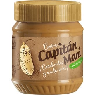 Crema de cacahuetes 100% tarro 340 g - Capitan Mani