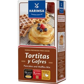 Harina para hacer tortitas y gofres paquete 500 g - Harimsa