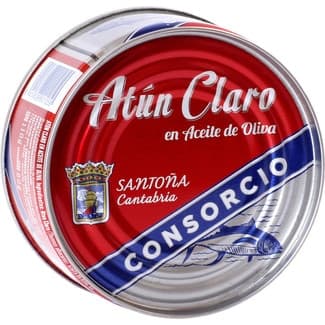 Atún claro en aceite de oliva lata 80 g neto escurrido - Consorcio