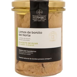 Lomos de bonito del Norte en aceite de oliva tarro 260 g neto escurrido - Club Del Gourmet