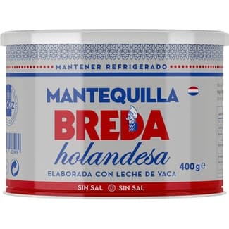 Mantequilla holandesa sin sal lata 400 g - Breda