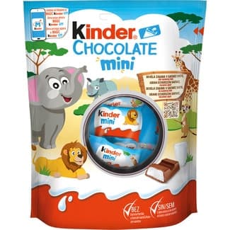 Mini barritas de chocolate con leche envase 120 g - Kinder
