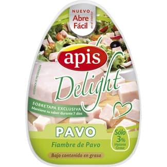 Fiambre de pavo delight lata 220 g - Apis