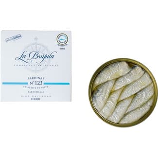 Sardinillas en aceite de oliva de las rías gallegas lata 110 g neto escurrido - La Brujula