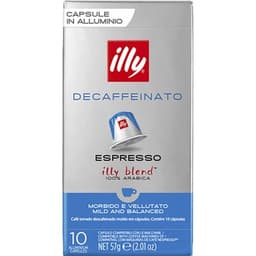 Café espresso descafeinado estuche 10 cápsulas compatibles con máquinas Nespresso - Illy