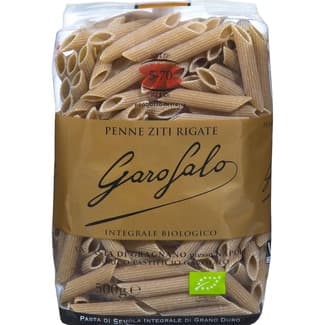 Penne ziti rigate integral ecológico paquete 500 g - Garofalo