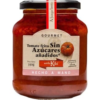 Tomate frito con aceite de oliva sin azúcar añadido frasco 350 g - Kiki