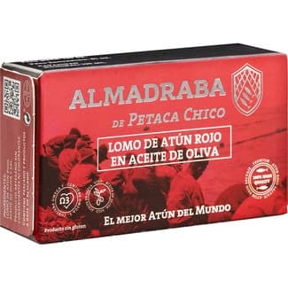 Lomo de atún rojo en aceite de oliva lata 81 g neto escurrido - Almadraba De Petaca Chico